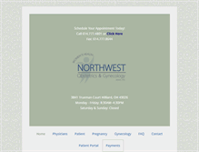 Tablet Screenshot of northwestobgyn.net